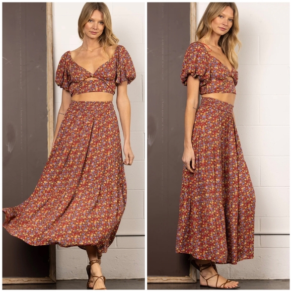 SHOP NEIGHBOR By In The Begging Chic 2-Piece Maxi Skirt Set - Picture 2 of 5